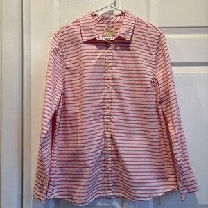 G.H. Bass & Co Pink Striped Long Sleeve Button Down - Size XL
